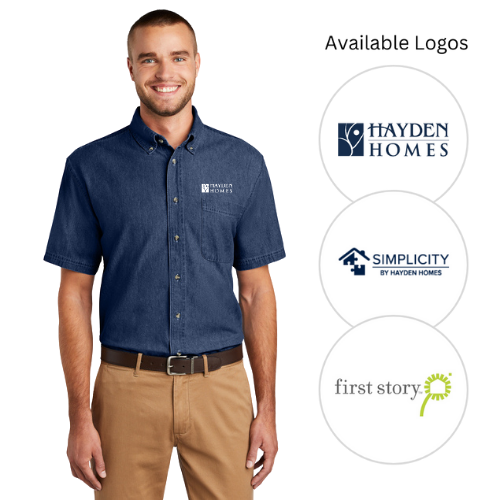 Port & Company® Short Sleeve Value Denim Shirt