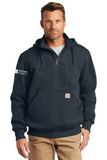 Carhartt ® Rain Defender ® Paxton Heavyweight Hooded Zip Mock Sweatshirt - Right Sleeve Logo